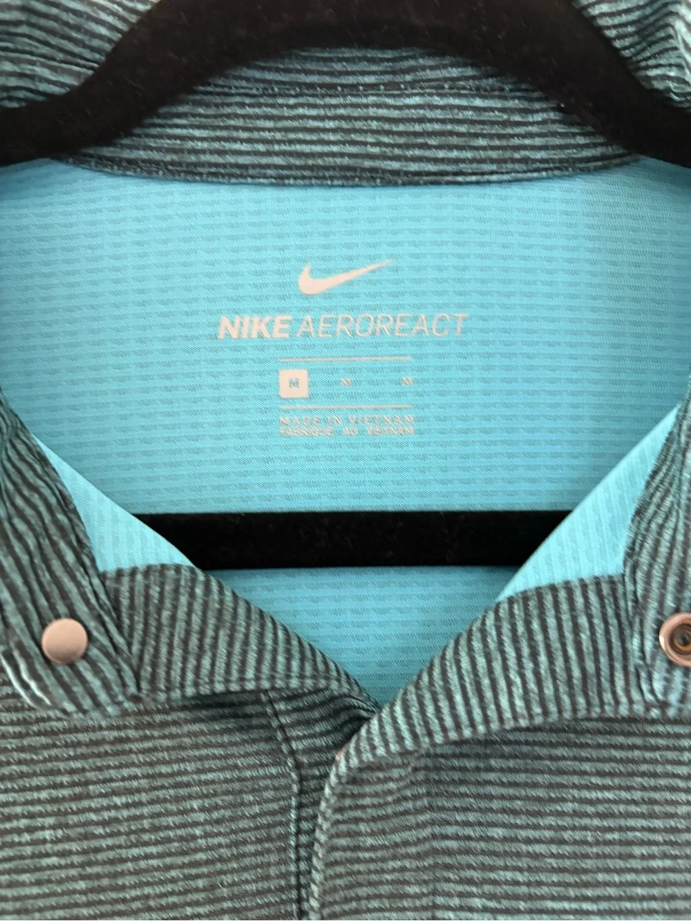 Nike Men's Teal-Green Performance Polo